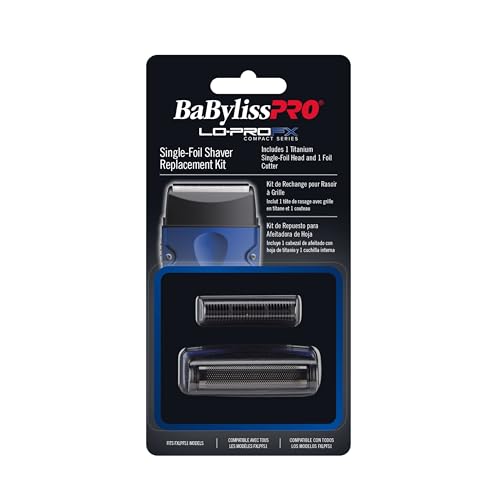 BaBylissPRO High-Performance Compact LO-PROFX Shavers for Men - color: Black, style: Replacement Foil