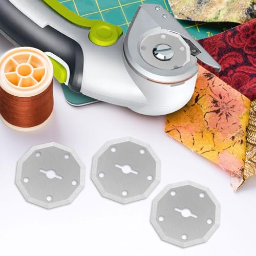 4Pcs Tungsten Steel Replacement Blades for Cordless Electric Scissors - Universal Suitable for RC2600K, WX2300 (Paper, Plastic, Carpet Cutting) with Protective Cover