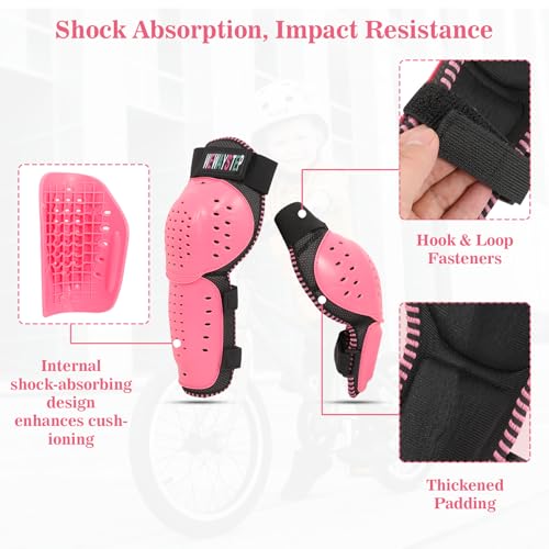 Kids Dirt Bike Gear- Motorcycle Protective Gear Chest Protector Youth Motocross Gear Body Armor Vest Knee Guards and Elbow Full Body Protection Suit - color: Red