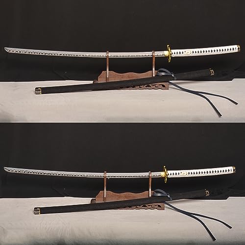 SWORDFORT Stainless Steel Replica Swords - Devil Vergil Dante's Yamato Sword Katana Anime Cosplay Sword Real Metal,Extended Version,40inch /51inch - size: 51"