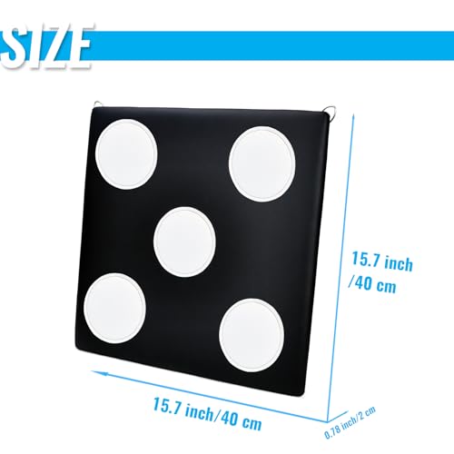 Leather Square Fencing Target - Fencing Practice Target for Foil Saber Epee and Hema - Self-Training Auxiliary Fencing Equipment for Fencer - style: Five