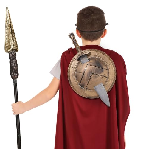 Spartan Sword & Shield - Bronze, 1 Set