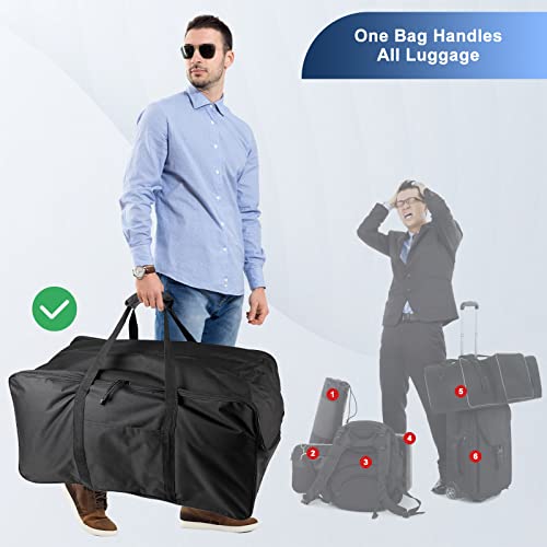 160L Extra Large Travel Duffle Bag - Heavy Duty Sports Gym Equipment Bag