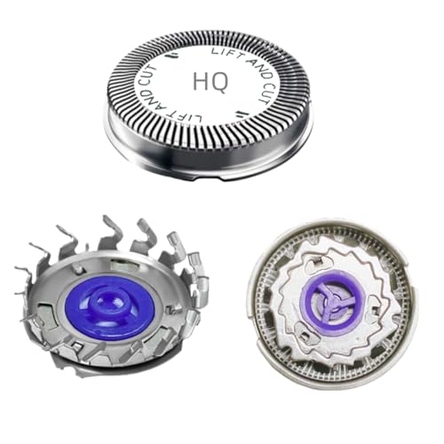 6 Pcs HQ56 Replacement Shaver Heads for HQ3 HQ4 HQ55 HQ56 HQ6,Replacement Shaver Head Compatible with HQ300 HQ442 HQ916 HS190 HQ6990 Electric Shavers etc. - color: 6 Pcs