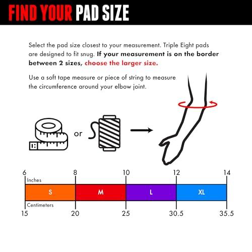 Triple Eight Covert Elbow Pads – Ideal for Roller Skating, Biking, BMX, and Skateboarding - color: Sunset, size: X-Large