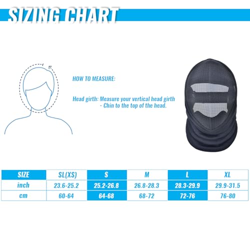 Coach Fencing Mask - 350N Mask with Removable Lining - CE Certified Coach Fencing Helmet - color: Fixed Lining, size: Large