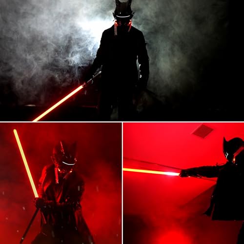 Smooth Swing Lightsaber Metal Hill FX Dueling Motion Control Heavy-Duty Light Saber with 4 Sounds Fonts and 16 RGB Infinite Color Changing (Silver Handle) - color: Silver
