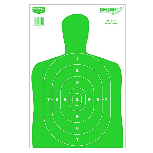 Birchwood Casey EZE-Scorer 12" x 18" Paper Shooting Targets - size: 100 Count, style: Green Paper