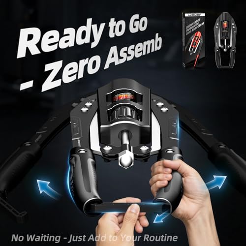 Twister Arm Trainer, 22-440 lbs Adjustable Hydraulic Arm Exerciser, Chest Expander for Arm Chest Shoulder Back Workouts, Foldable Home Gym Strength Training Equipment - color: FullBlack