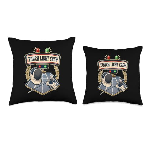 Touch Light Crew Fencing Scoring Box Throw Pillow - size: 16x16