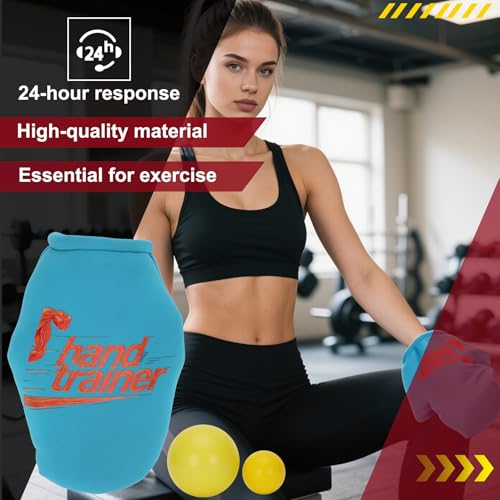 Blue Finger Grip Strengthener, Grip Strength Trainer, and Forearm Strengthener - Designed for Enhancing Grip, Finger Exercises, and Wrist Training