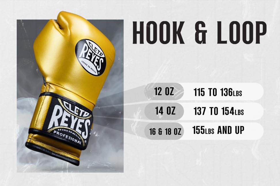 CLETO REYES Training Boxing Gloves with Hook and Loop Closure for Sparring and Heavy Punching Bags, Men and Women, MMA, Kickboxing, Muay Thai - color: Black/Silver, size: 14oz.