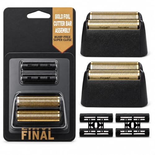 Shave Replacement Heads Compatible with Wahl 7031-100/7043-100 Foil&Cutter - color: 2 Pack Gold
