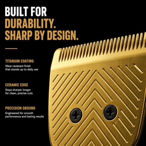 3 Pack Gold Replacement Trimmer Blades for Manscaped Lawn Mower 5.0 - color: Gold Trimmer Blade, size: 3 Pack
