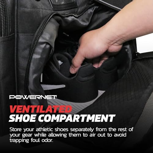 PowerNet Pro Duffle Bag, Softball Baseball Bag, Baseball Gear Bag, Baseball Bat Bag with Internal Bat Sleeves, Baseball Bags with Padded Strap & Pockets - style: Pro Duffle Bag