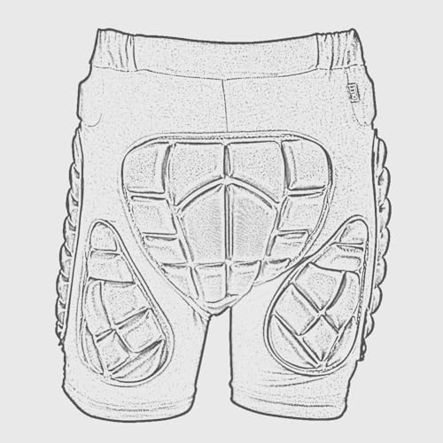 TTIO Padded Shorts Protective Gear Guard Impact Pad Ski Ice Skating Snowboard Skateboard Hip Butt Tailbone Protection for Men Women - size: X-Small-Small
