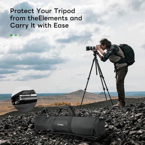 FANAUE TB-65 Tripod Carrying Case Bag 30" - Duty Nylon Bag with 1 External Pocket and Full Length Zippered Closure Plus,Compatible with DeathGrip, Havoc Shooting Rests for Hunting and Outdoors