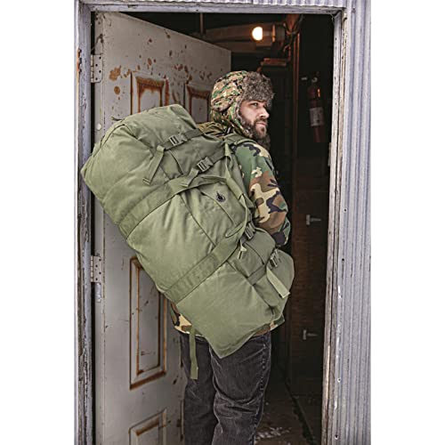 U.S. Military Surplus Zip Duffel Bag, Used Olive Drab