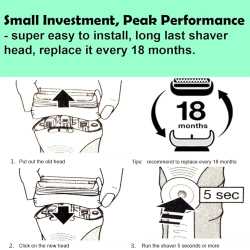 21B Series 3 Replacement Head for Braun Electric Shaver (1 Count) - size: 1 Count