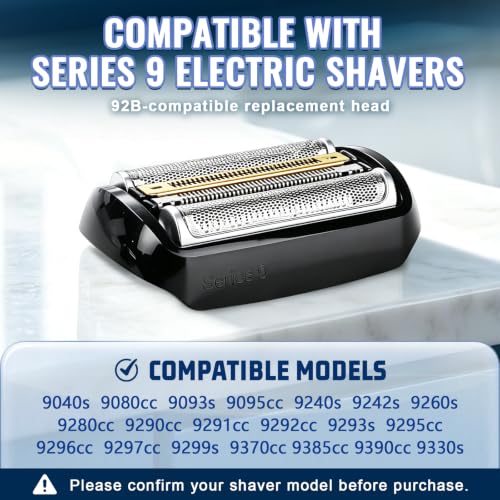 1-Pack 92B Shaver Replacement Head Compatible with Braun Series 9 - color: 1-pack 92b