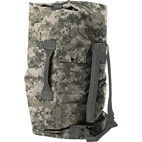 M MCGUIRE GEAR Tactical Military Style Duffle Bag, Cordura Nylon, 2 Carrying Straps, Backpack, Sea Bag, Bug Out Bag, MIL-SPEC, Made in USA (ACU) - color: Acu