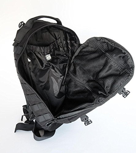 Military 26L ILBE Style Tactical Patrol Molle Backpack (BLACK) - color: Black