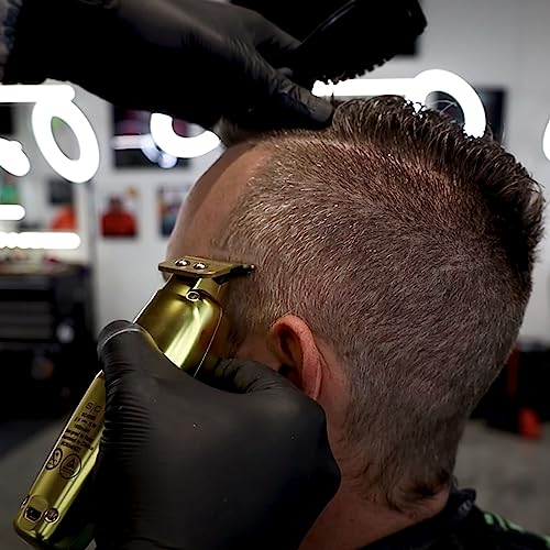 GAMMA+ Hair Trimmer Fixed Moving Blade Replacement Professional Grade - style: X-Pro Wide Gold Titanium - THE ONE Black Diamond