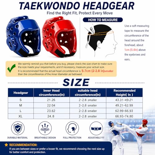 Youth & Adults Taekwondo Karate Headgear MMA Martial Arts Helmet, Soft Head Gear for Martial Art Grappling Muay Thai Kickboxing Taekwondo - color: WHITE, size: Large