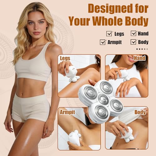 Head Shavers For Freebird FlexSeries Shaver Replacement Blade for Women - color: White/3PCS