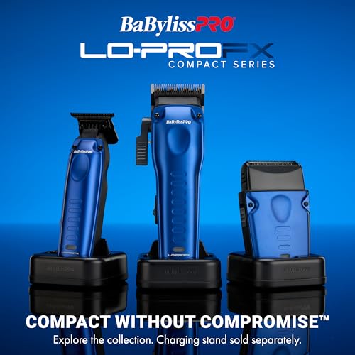 BaBylissPRO High-Performance Compact LO-PROFX Shavers for Men - color: Blue, style: Shaver Only