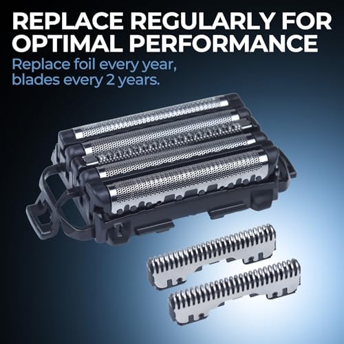 Replacement Blade & Foil Set for Panasonic ARC5 Shavers, Fits ES-LV65/LV95 - color: Silver - 1 Pack