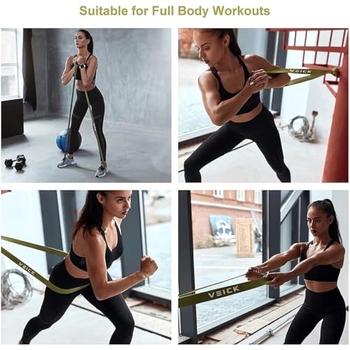 VEICK Pull Up Assist Resistance Bands for Home Gym - color: Green Set of 4 (0.3-1.1in)