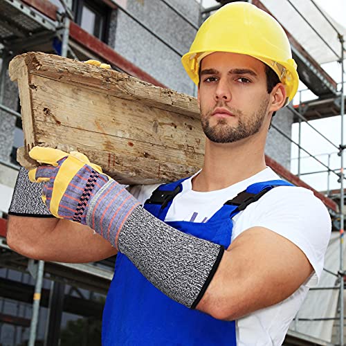 ANCIRS Cut Resistant Sleeves for Arm Protection, Gardening Sleeves, Dog Bite Safety Arm Sleeves - color: 2 Pairs, Grey