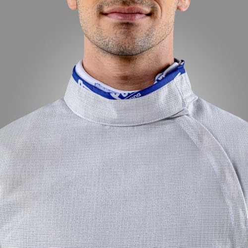 Men’s Electric Sabre Jacket White INOX Washable Conductive Fencing Lamé for Competition and Training - color: Right, size: 56
