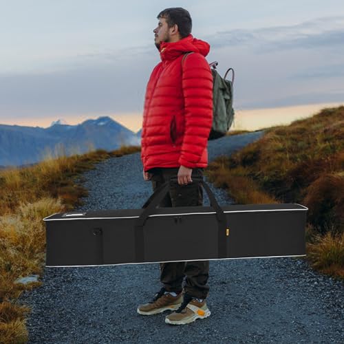 Multifunctional Tripod Bag 45 X 10 X 10 Inches / 114 X 25 X 25 cm Heavy Duty Tripod Carrying Case with Handle for Lights, Speakers, Cameras, Booms, Microphone Stands, Black - size: 45 X 10 X 10 Inch