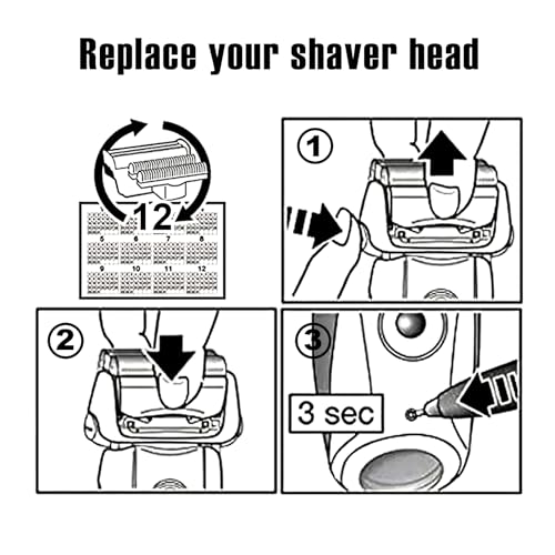 2Pack Series 7 Replacement Head for Braun Series 7 Foil Shaver Replacement Heads Compatible with 70s Replacement Compatible with Series 7 Shavers 70s 720,750CC, 760CC,790CC,9565 Foil Shaver