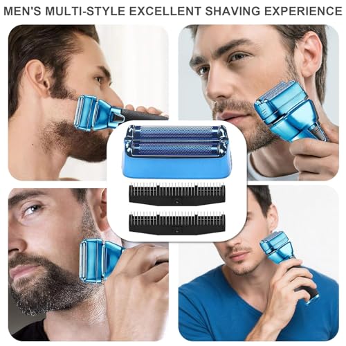 Shaver Replacement Foil Compatible with BaBylissPRO FXONE Double Foil - color: Blue