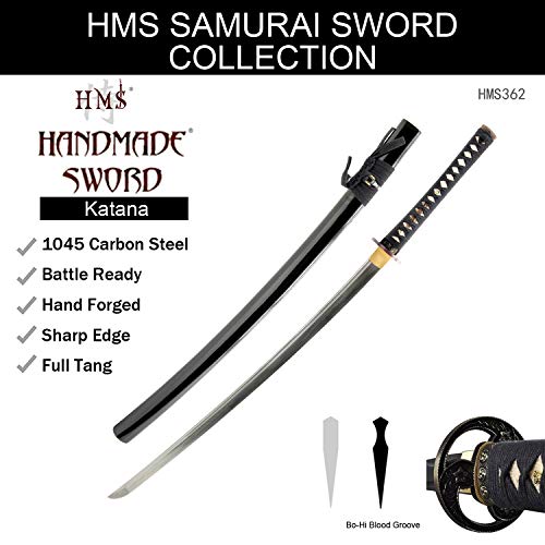 Hand Forged 1045 Carbon Steel Cherry Blossom Katana Full Tang Sword
