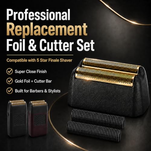 Shave Replacement Heads Compatible with Wahl 7031-100/7043-100 Foil&Cutter - color: 3 Pack Gold