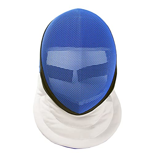 LEONARK Fencing Epee Mask Hema Helmet CE 350N Certified National Grade Masque - Fencing Protective Gear - color: Blue, size: Large