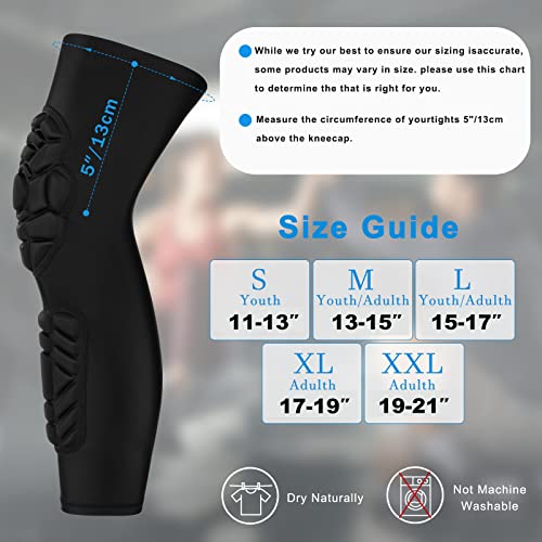 GUOZI Padded Knee Shin Guards Calf Pads Protector 2 Pack - size: X-Large
