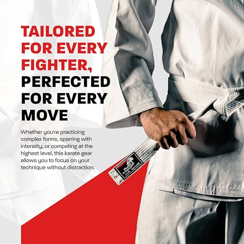 Hawk Sports Karate Uniform for Kids & Adults Lightweight Student Karate Gi Martial Arts Uniform with Belt - size: 4
