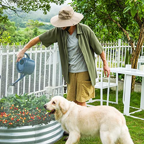 Land Guard 19 Gauge Hardware Cloth, 1/2 inch Chicken Wire Fence, Galvanized Welded Cage Wire Mesh Roll Supports Poultry Netting Cage Fence……… - color: Galvanized, size: 1/2inch 16inch×25ft