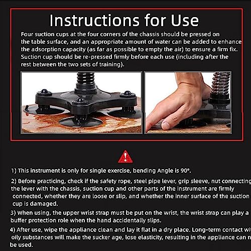 Arm Wrestling Training Equipment 45~50lbs Forearm Trainer Grips Wrist Exerciser Muscle Developer Strength Home Fitness for Professional & non-professional - color: Heavy Silver(45-50lbs)