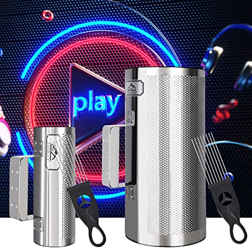 EASTROCK 3"×8" 6"×12" Stainless Steel Guiro Shaker with Scraper for adult - size: 3"*8"+6"*12"
