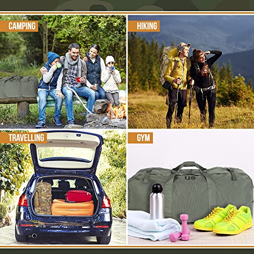 USGI Industries Military Style Deployment Duffel Bag for Camping, Hiking & Travel - color: OCP