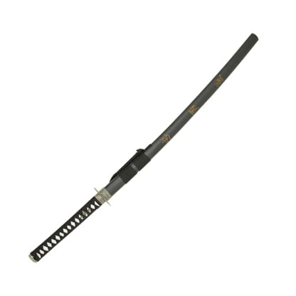 MASTER USA - Hand Carved Katana Sword with Samurai Bushido Code on Scabbard, 1045 Steel, 41.5 Inches Overall, Includes Display Stand - color: Sword of Loyalty