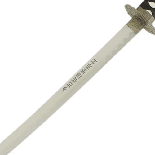 MASTER USA - Hand Carved Katana Sword with Samurai Bushido Code on Scabbard, 1045 Steel, 41.5 Inches Overall, Includes Display Stand - color: Sword of Honor