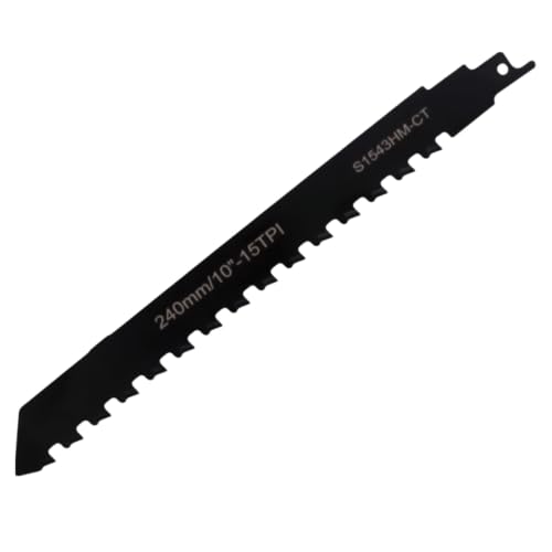 Reciprocating Saw Blade for Brick, S1543HM 240mm, Black