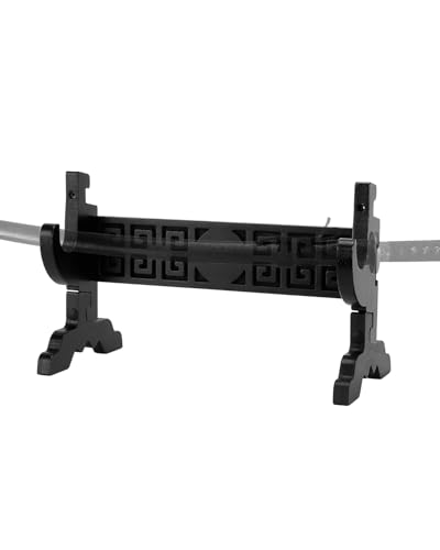 Sword Stand 1-Tier Wooden Wand Stand for Katana Display Holder